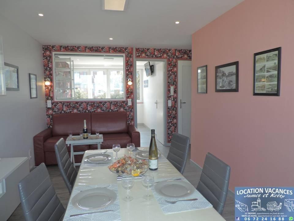 Esplanade Front De Mer 109 1Er Etage Lit Fait Wifi Taxe De Sejour Incluse Le Tréport Kültér fotó